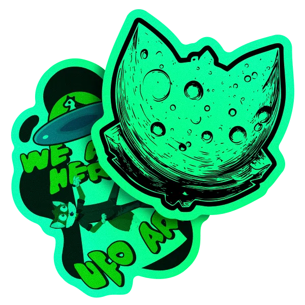 Calcomanias glow in the dark