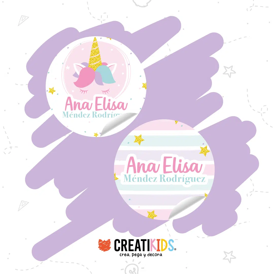 Etiquetas Personalizadas Sueño de Unicornio