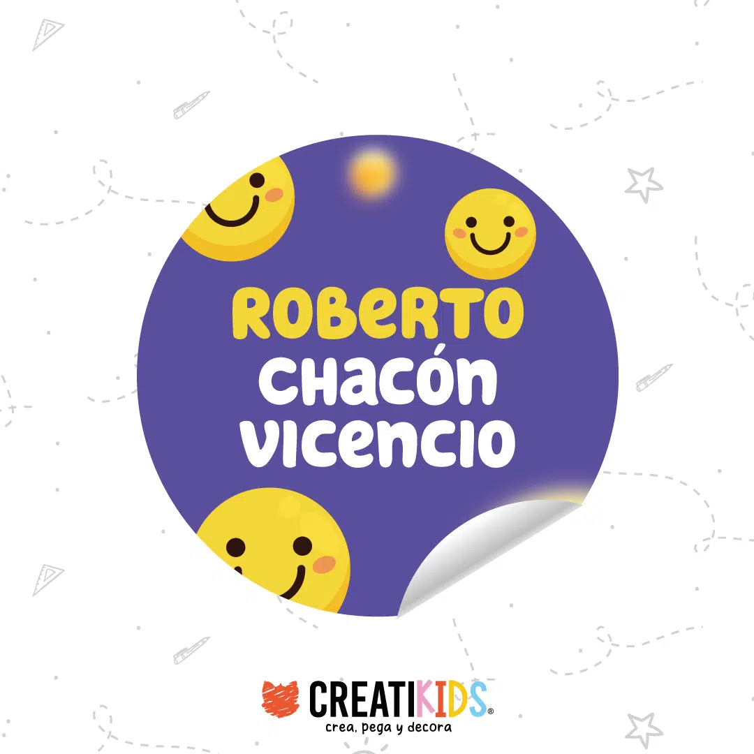 Etiquetas Personalizadas Happy Face