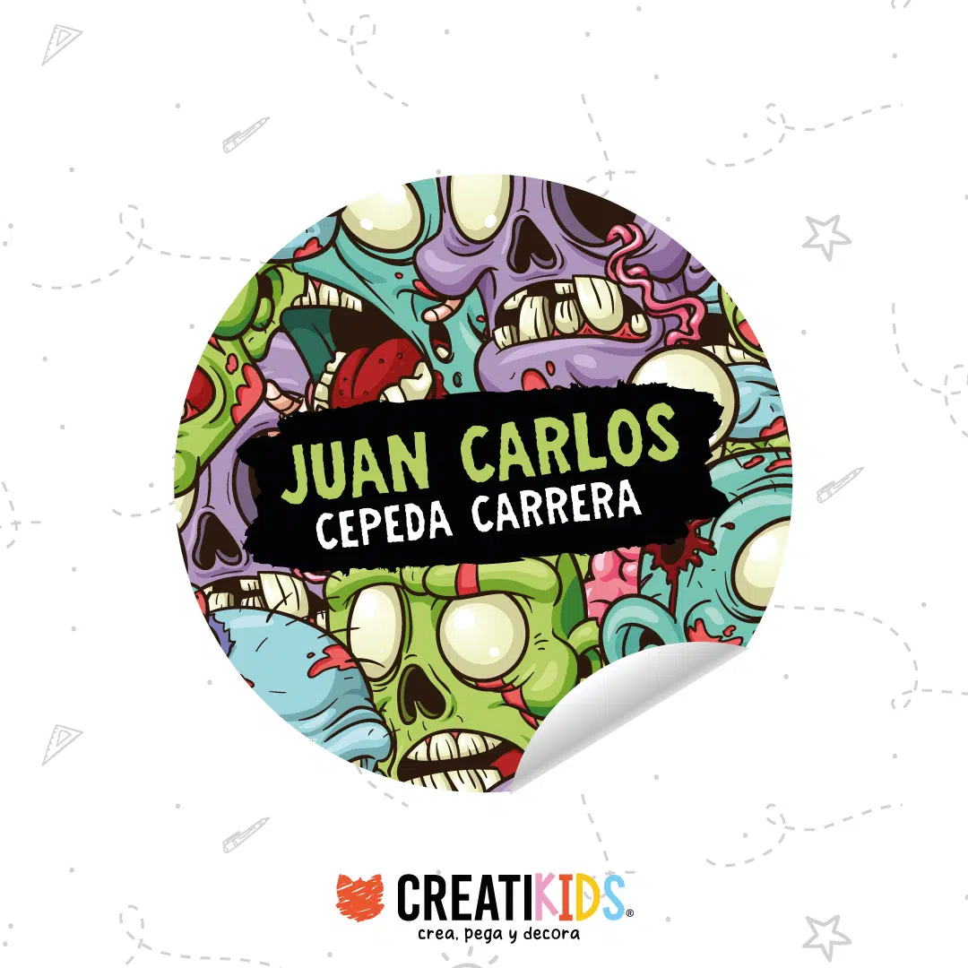 Etiquetas Personalizadas Zombination